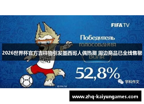 2026世界杯官方吉祥物引发墨西哥人偶热潮 周边商品已全线售罄 2026世界杯官方吉祥物引发墨西哥人偶热潮 周边商品已全线售罄